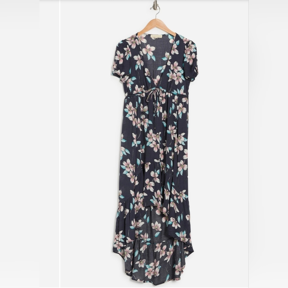 Lovestitch High/Low Floral Maxi Dress Small NWOT Nordstrom - Picture 4 of 5
